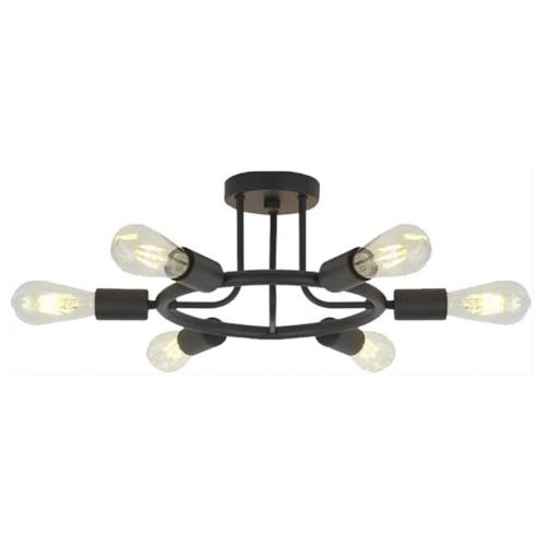 Mid century modern semi flush ceiling light