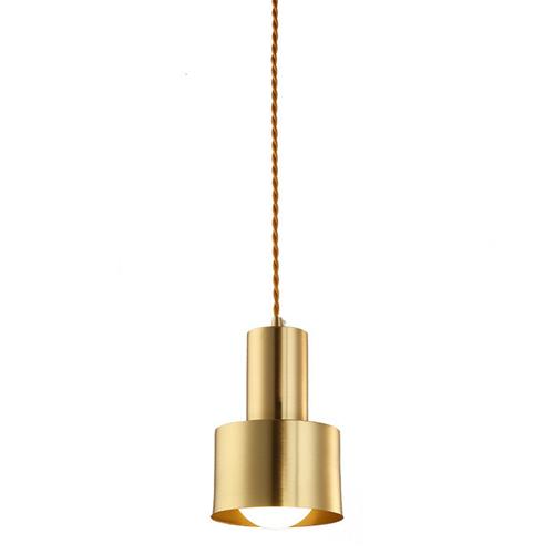 Small gold pendant light