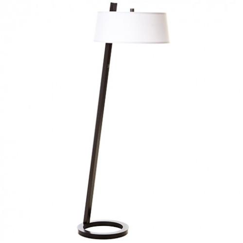 Bronze floor lamp with shade