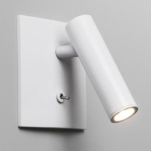 Wall mounted LED bedside reading lamp