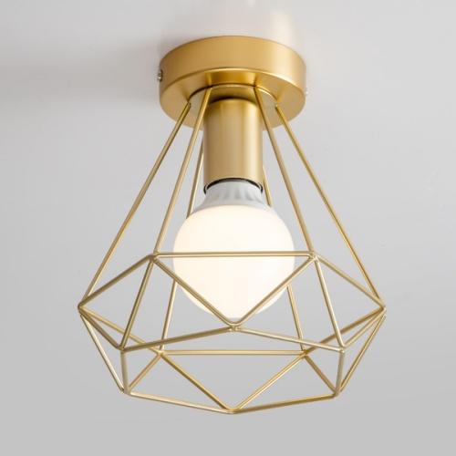 Geometric flush mount ceiling light