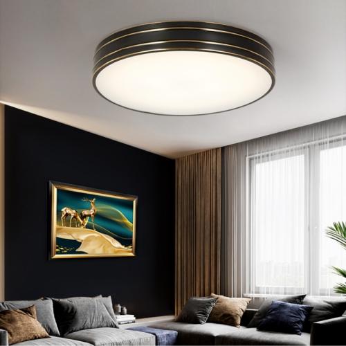 Oil rubbed bronze LED flush mount ceiling light