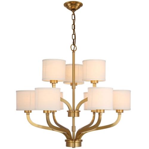 9 Light two tier chandelier