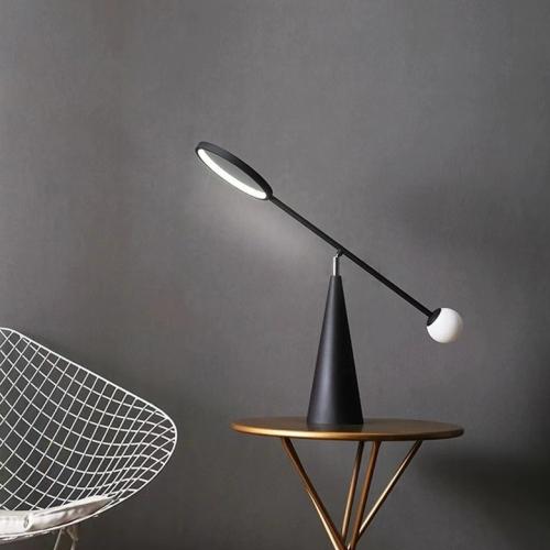 Modern black LED desk lamp