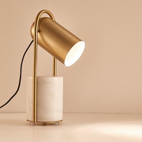 Marble base desk lamp