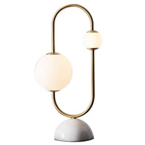 Two light globe desk lamp